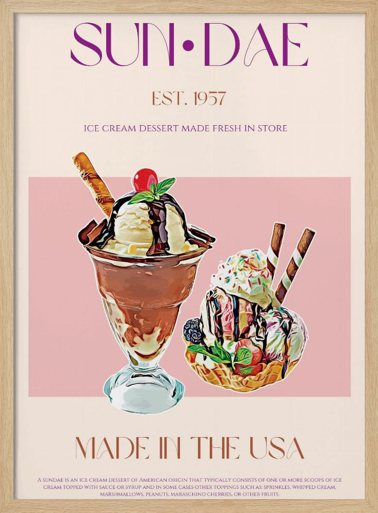 Köstliche Eisbecher | Poster