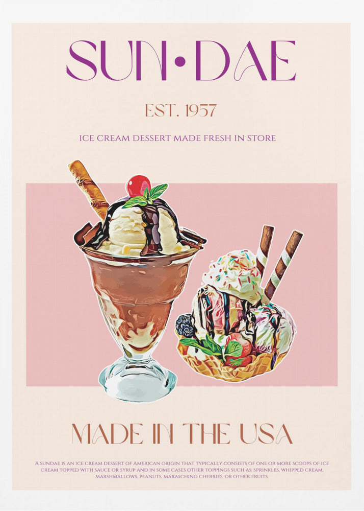 Köstliche Eisbecher | Poster