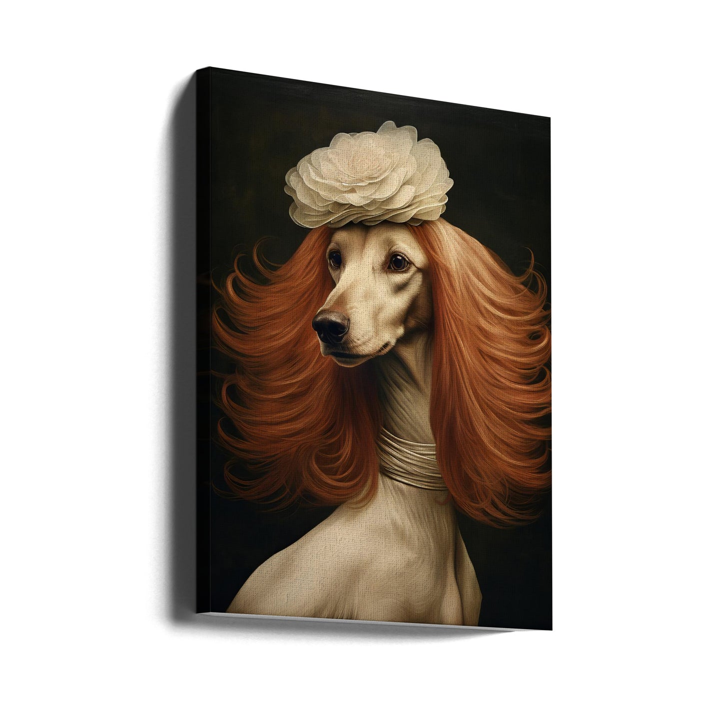 Mensch Hund 0002 2024 Dezember Poster - Kunstdruck Hundefrau 6.jpg | Leinwand-Bilder