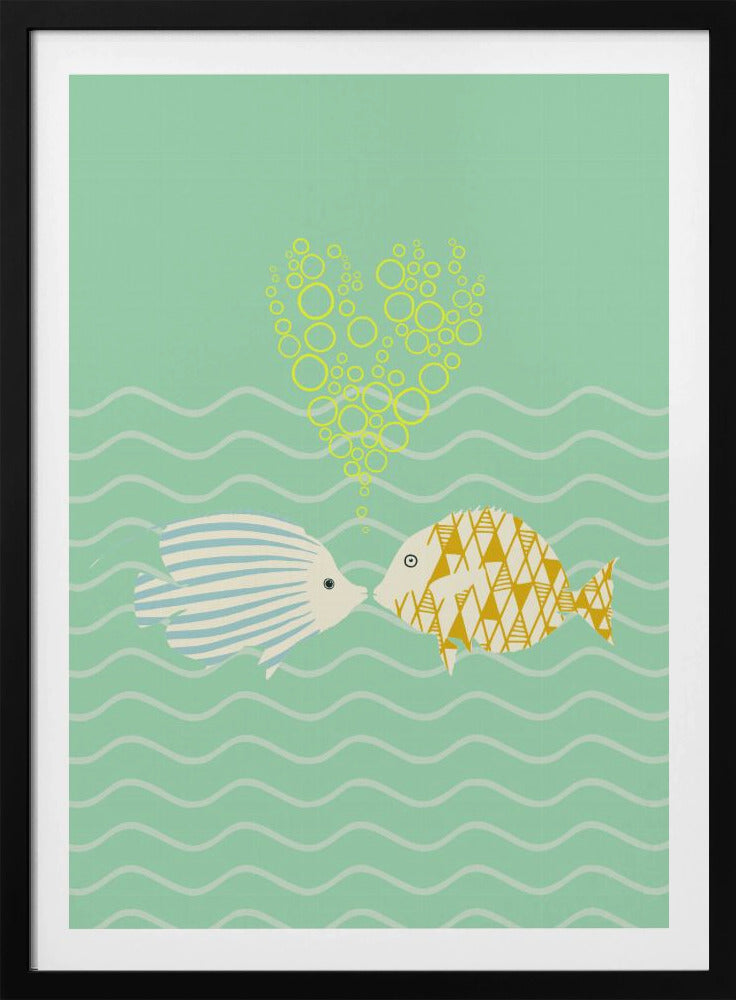 mellow anticipation sweet fish love | Poster