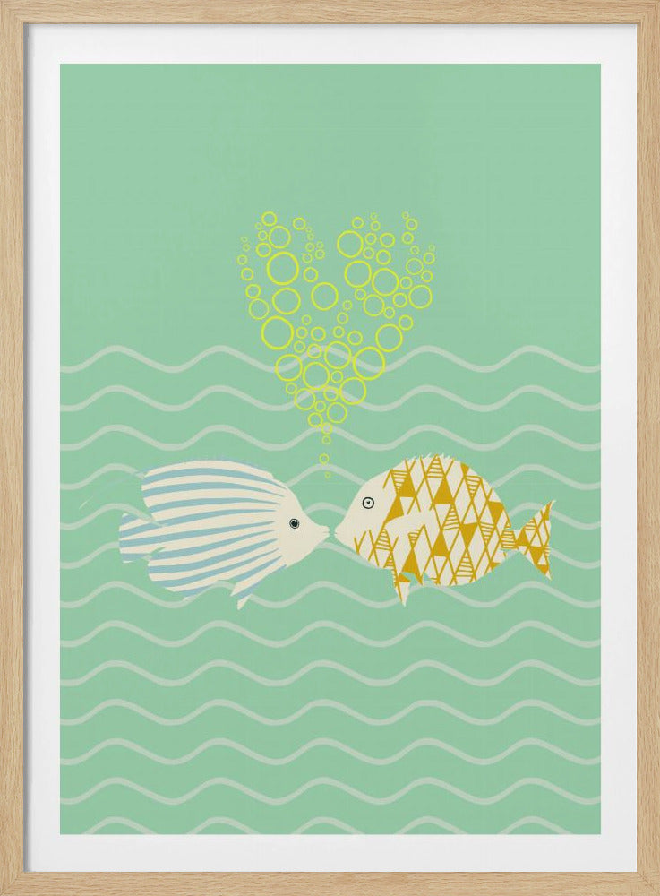 mellow anticipation sweet fish love | Poster