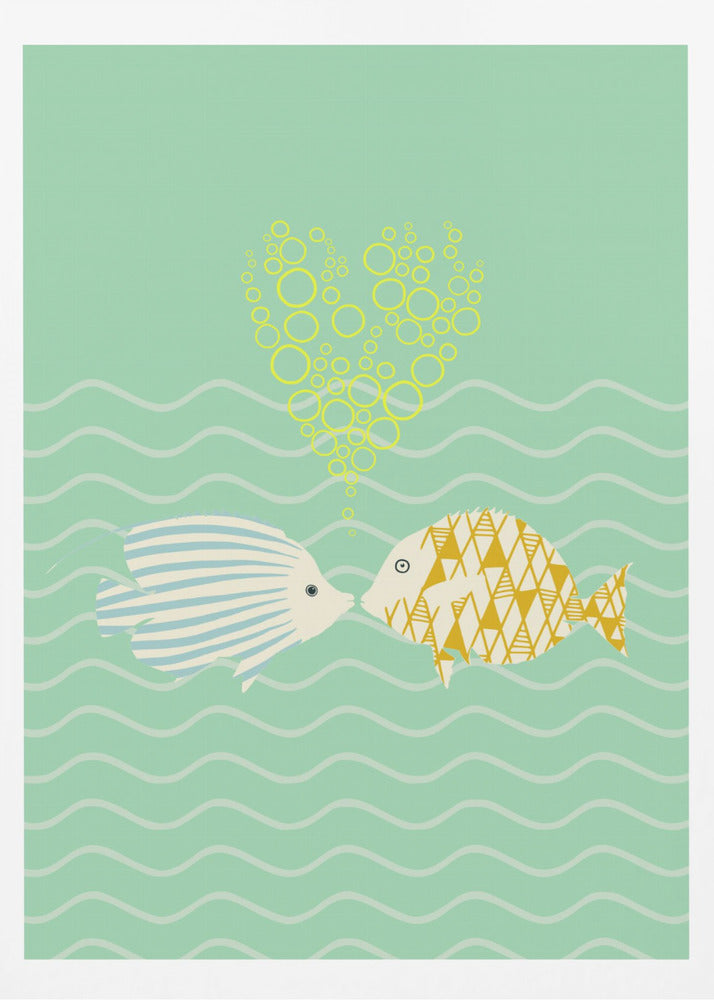 mellow anticipation sweet fish love | Poster
