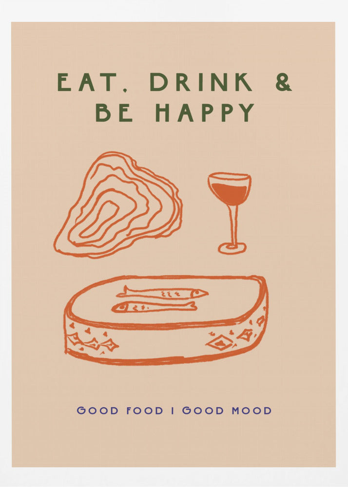 Comerbeberserfeliz | Posters - Impresiones de Arte