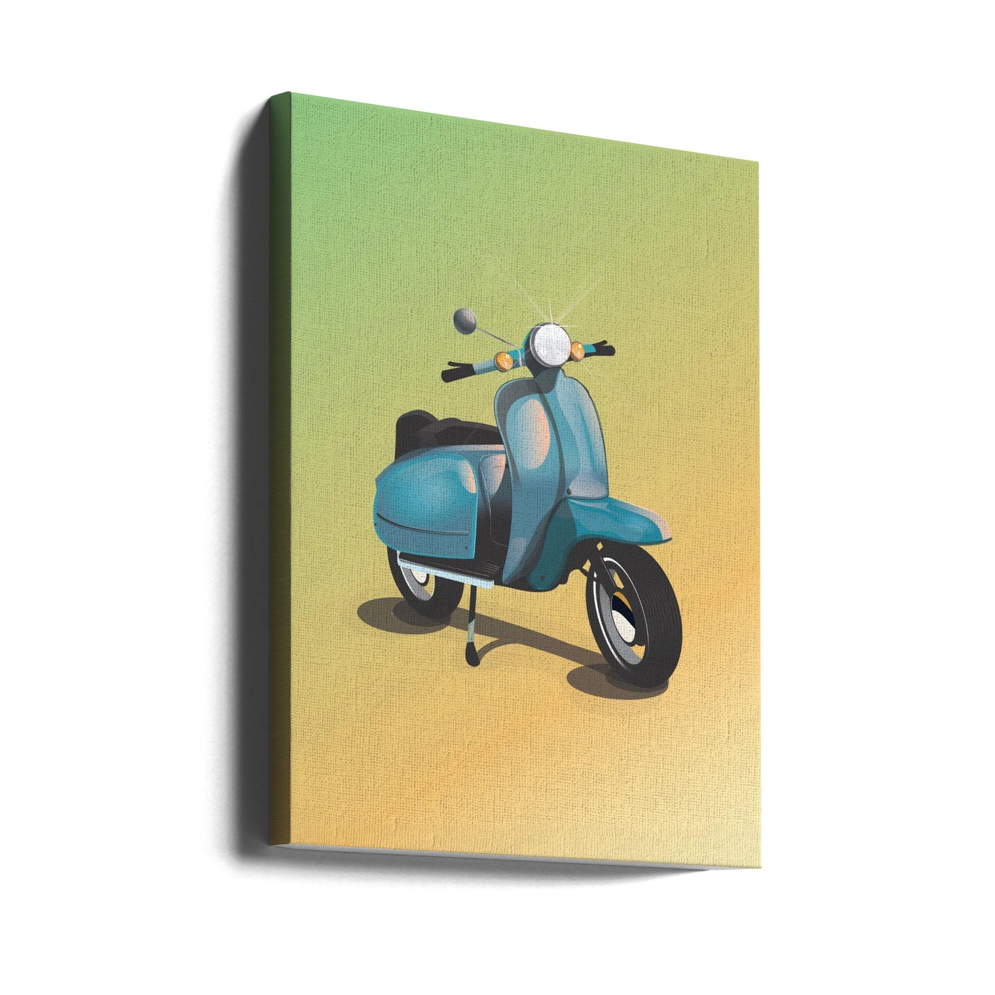 Vintage Blue Scooter | Canvas