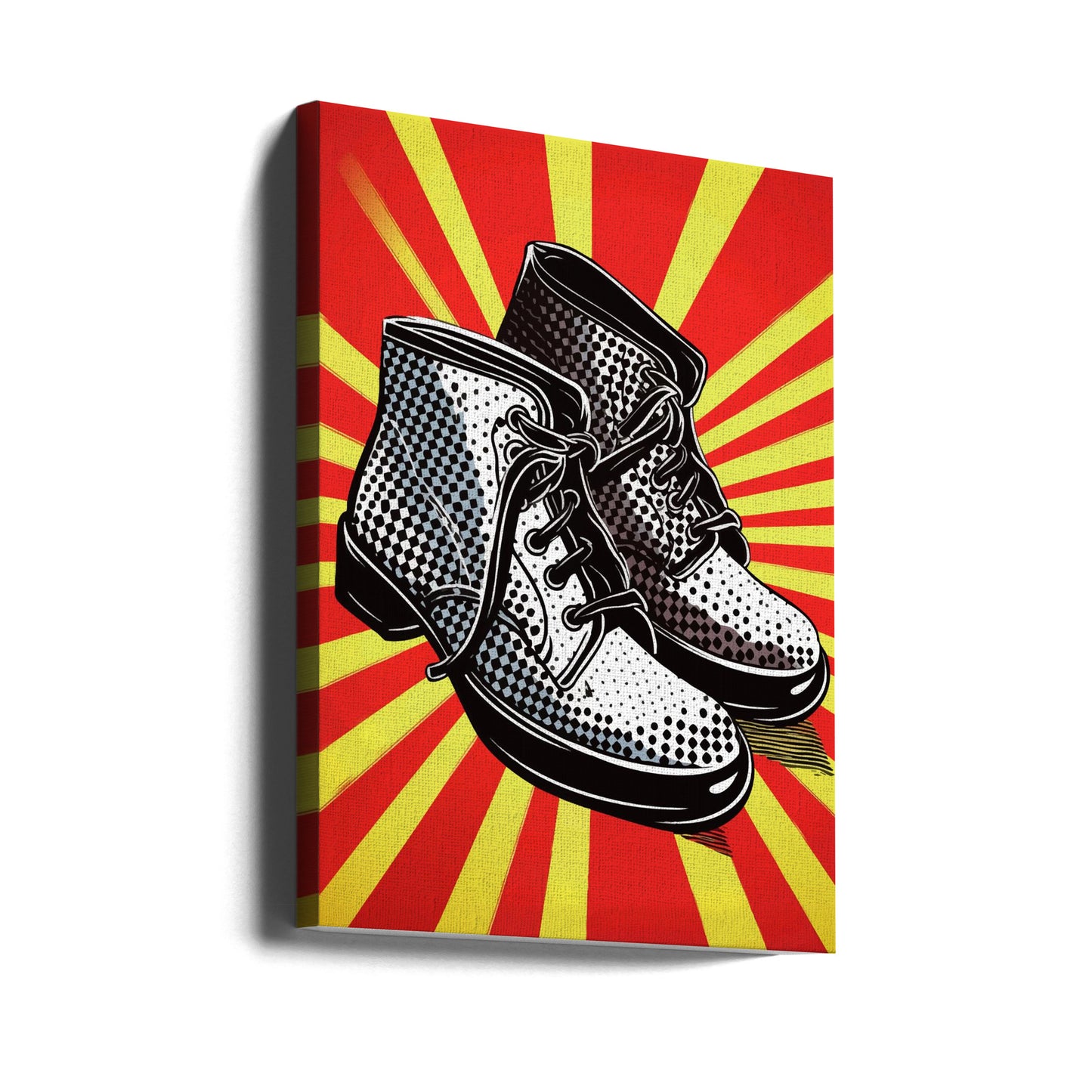 Vintage Boots with Polka Dots | Canvas