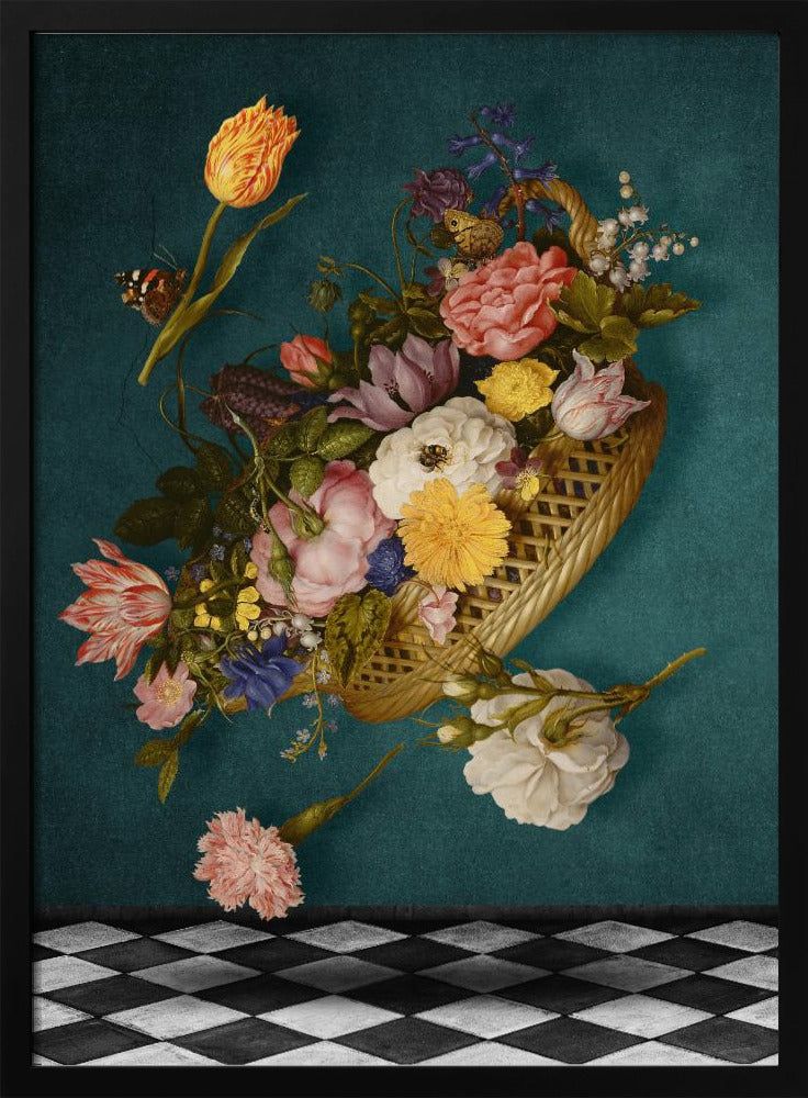 Flytande blomkorg | Poster