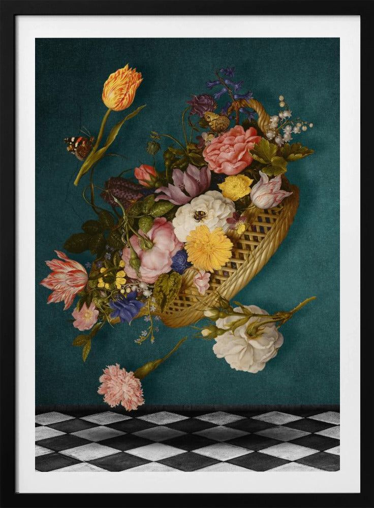 Flytande blomkorg | Poster