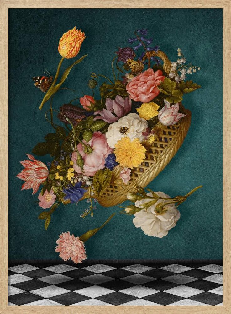 Flytande blomkorg | Poster