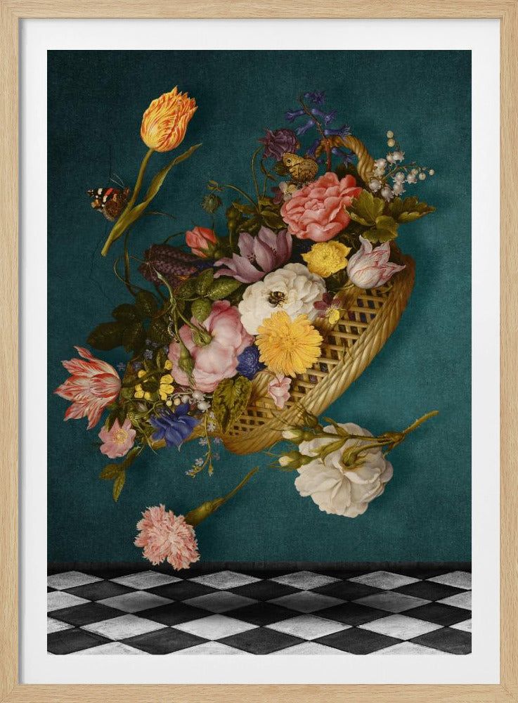 Flytande blomkorg | Poster