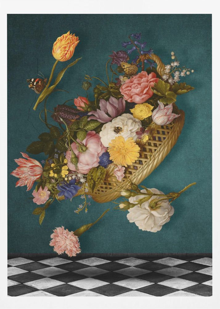 Flytande blomkorg | Poster
