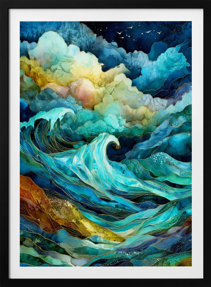 Nautica Sea Art Watercolor (24) | Poster