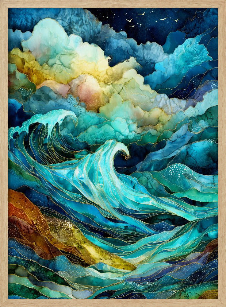 Nautica Sea Art Watercolor (24) | Poster