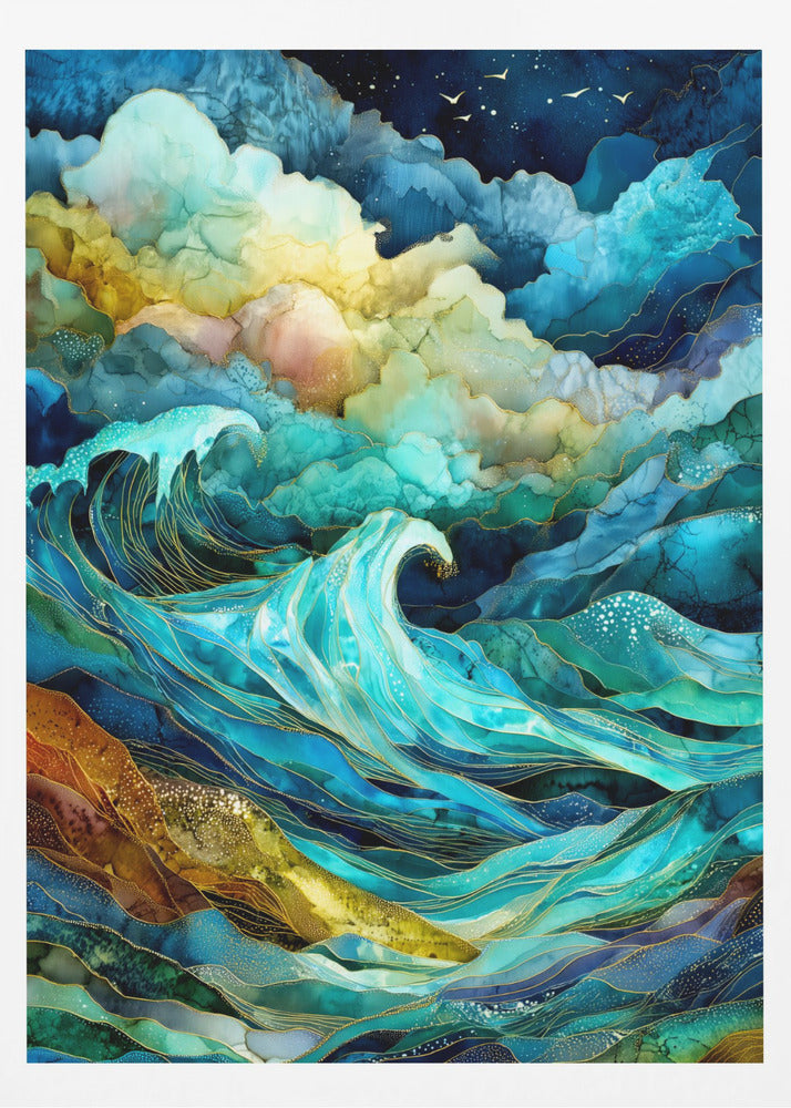 Nautica Sea Art Watercolor (24) | Poster