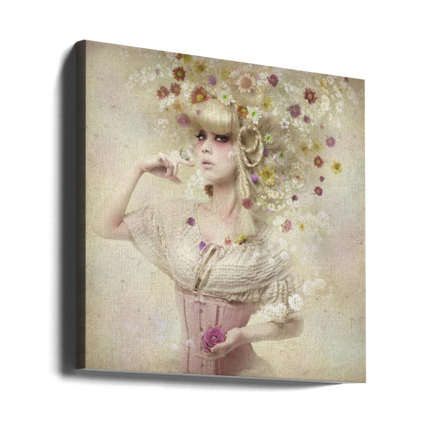 Girl of the flower garden | Canvas
