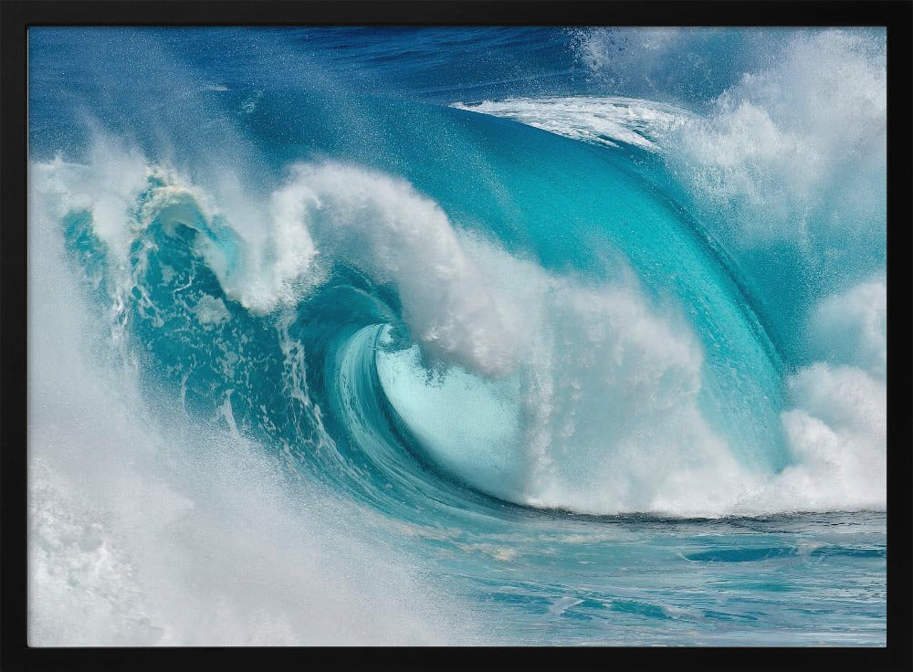 Quando l'oceano si trasforma in fuoco blu | Poster - Stampe d’Arte