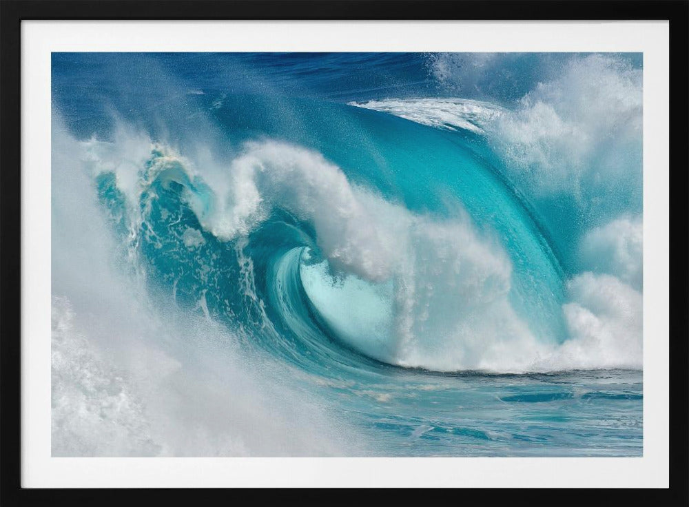 Quando l'oceano si trasforma in fuoco blu | Poster - Stampe d’Arte