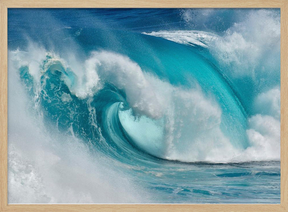 Quando l'oceano si trasforma in fuoco blu | Poster - Stampe d’Arte