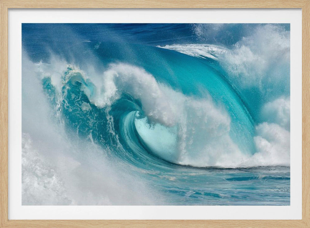 Quando l'oceano si trasforma in fuoco blu | Poster - Stampe d’Arte