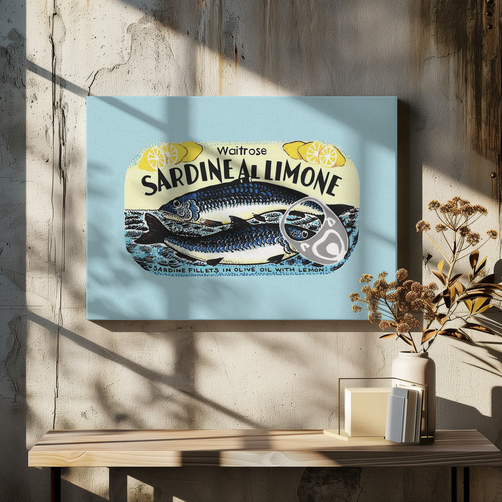 Sardinen mit Zitrone | Leinwand-Bilder