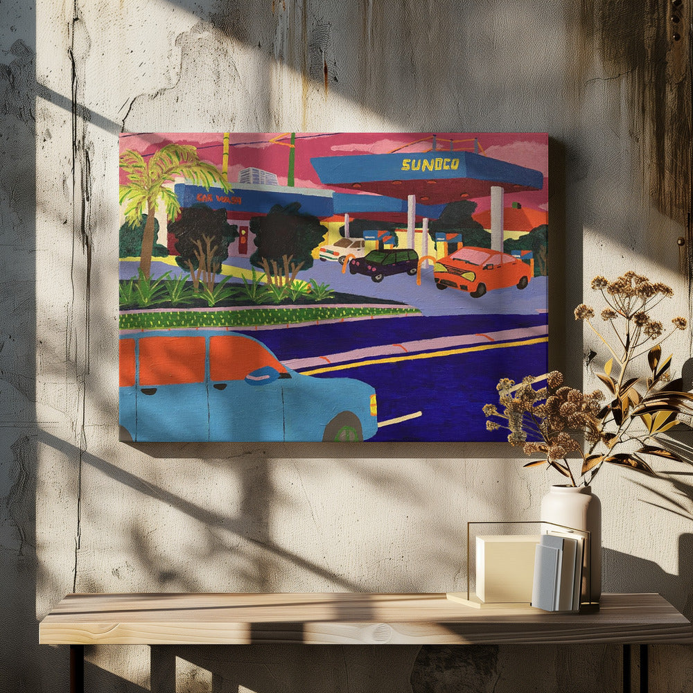 Station Sunoco | Tableaux sur Toile