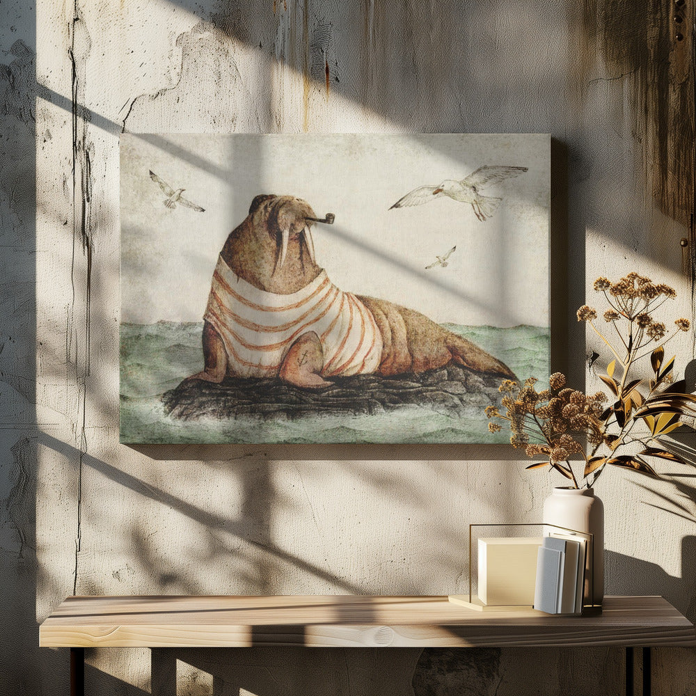 Gentleman vid havet | Canvas