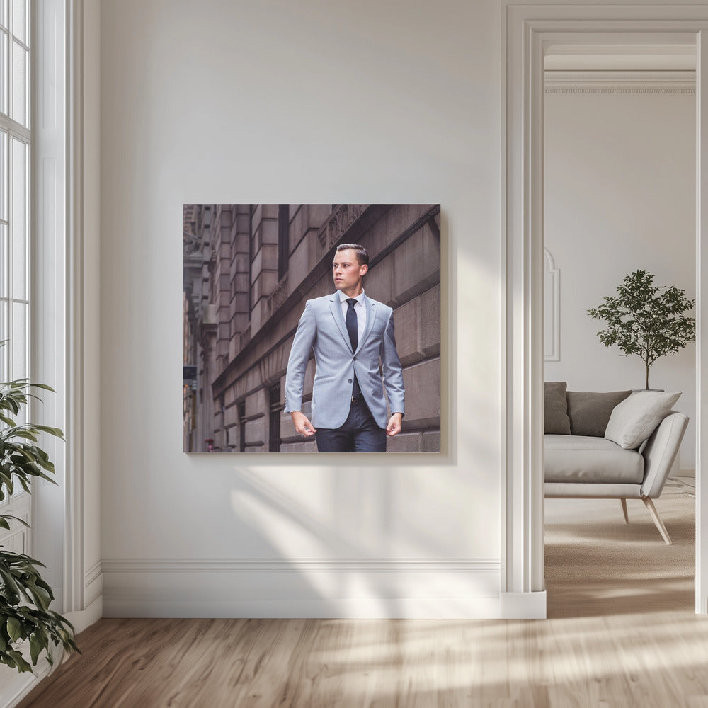 Jeune homme d'affaires à New York | Tableaux sur Toile