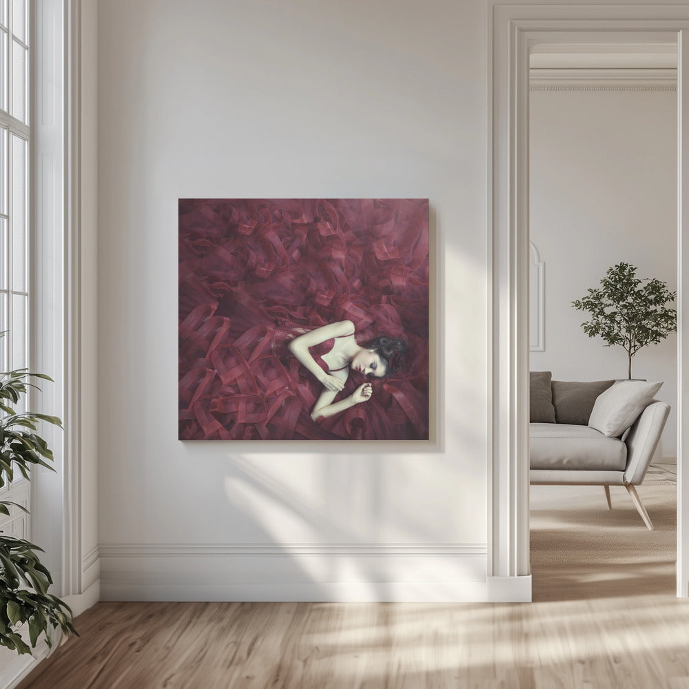 Rode bloesem | Canvasprints