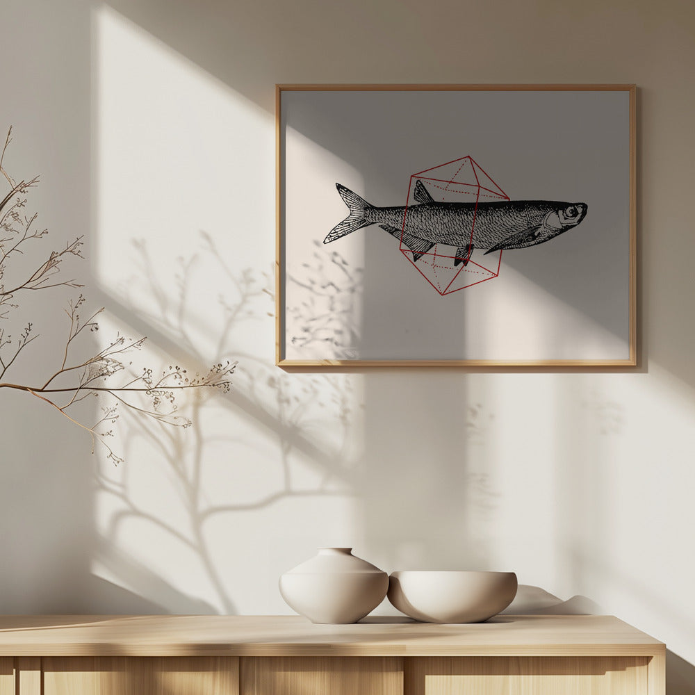 Fisch in Geometrie Nr. 2 | Poster