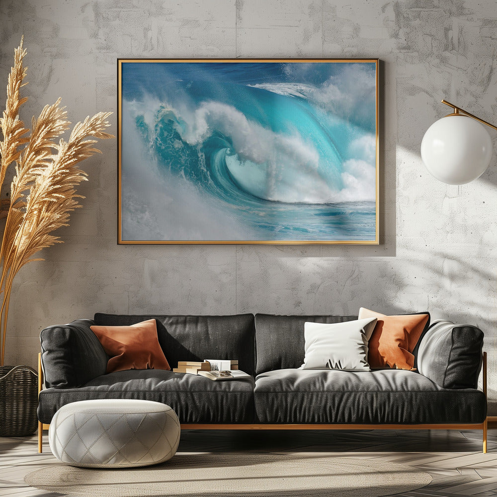 Quando l'oceano si trasforma in fuoco blu | Poster - Stampe d’Arte
