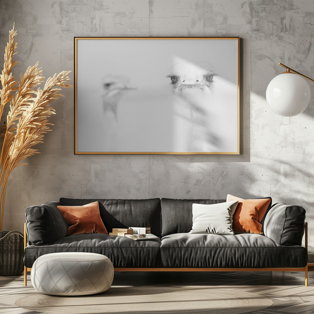 avestruz gracioso Posters - Impresiones de Arte