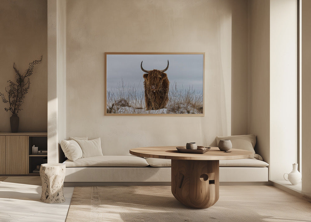 Highlander dans la neige | Posters - Affiche Artistique
