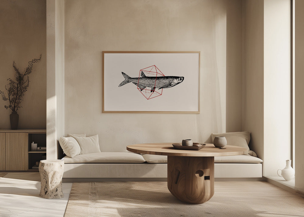 Fisch in Geometrie Nr. 2 | Poster