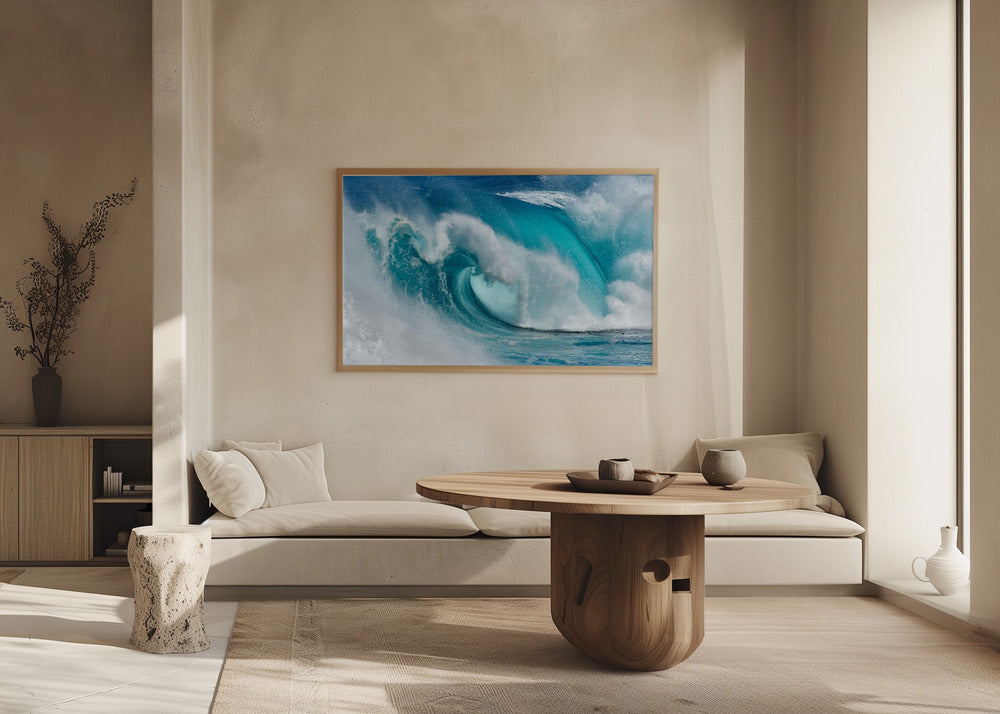 Quando l'oceano si trasforma in fuoco blu | Poster - Stampe d’Arte