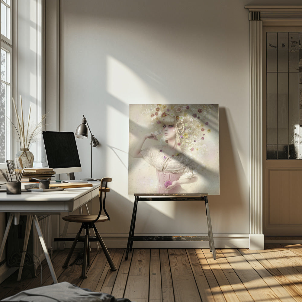 Girl of the flower garden | Canvas