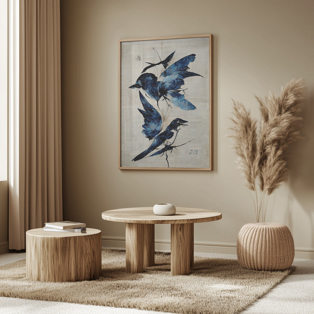Azurblauer Flug | Poster