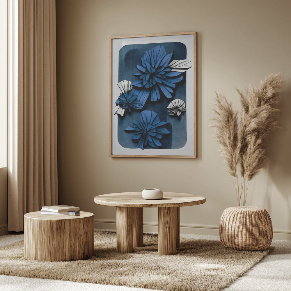Blue Blossom Depth | Poster
