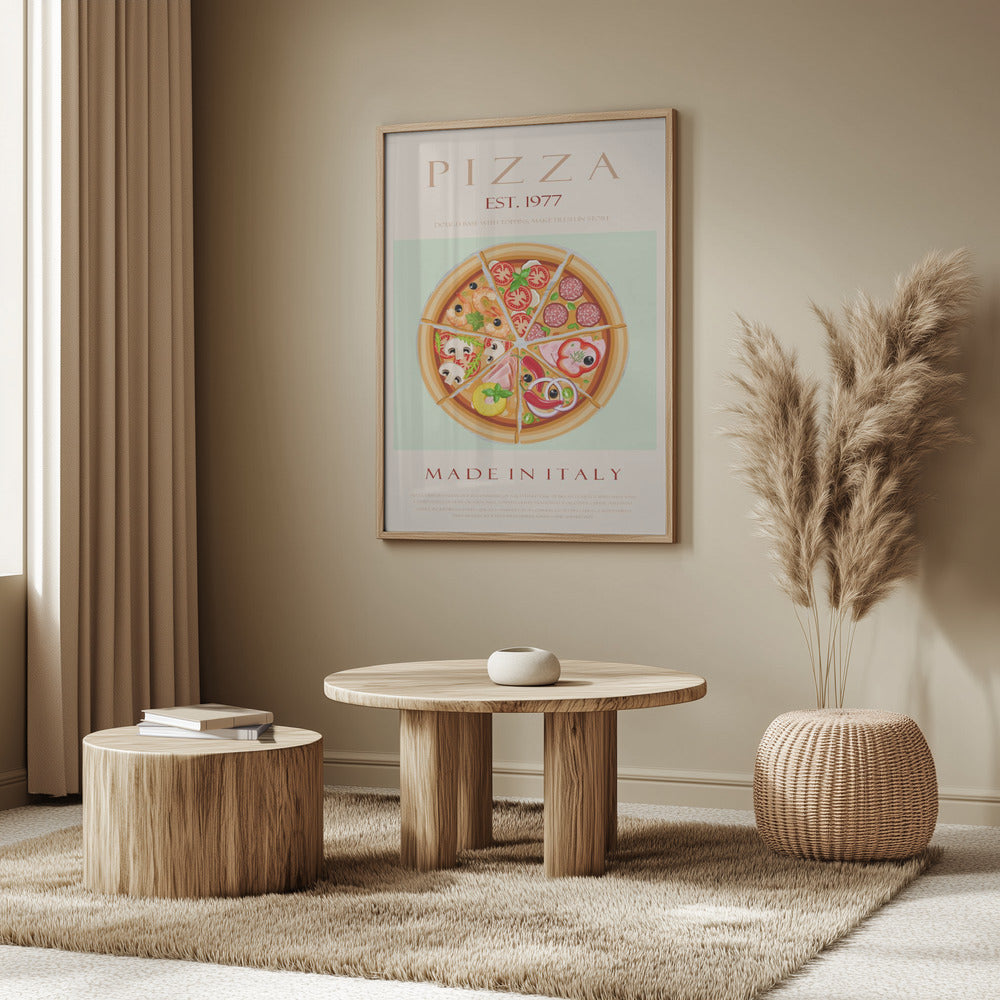 Pizza gegründet 1977 | Poster