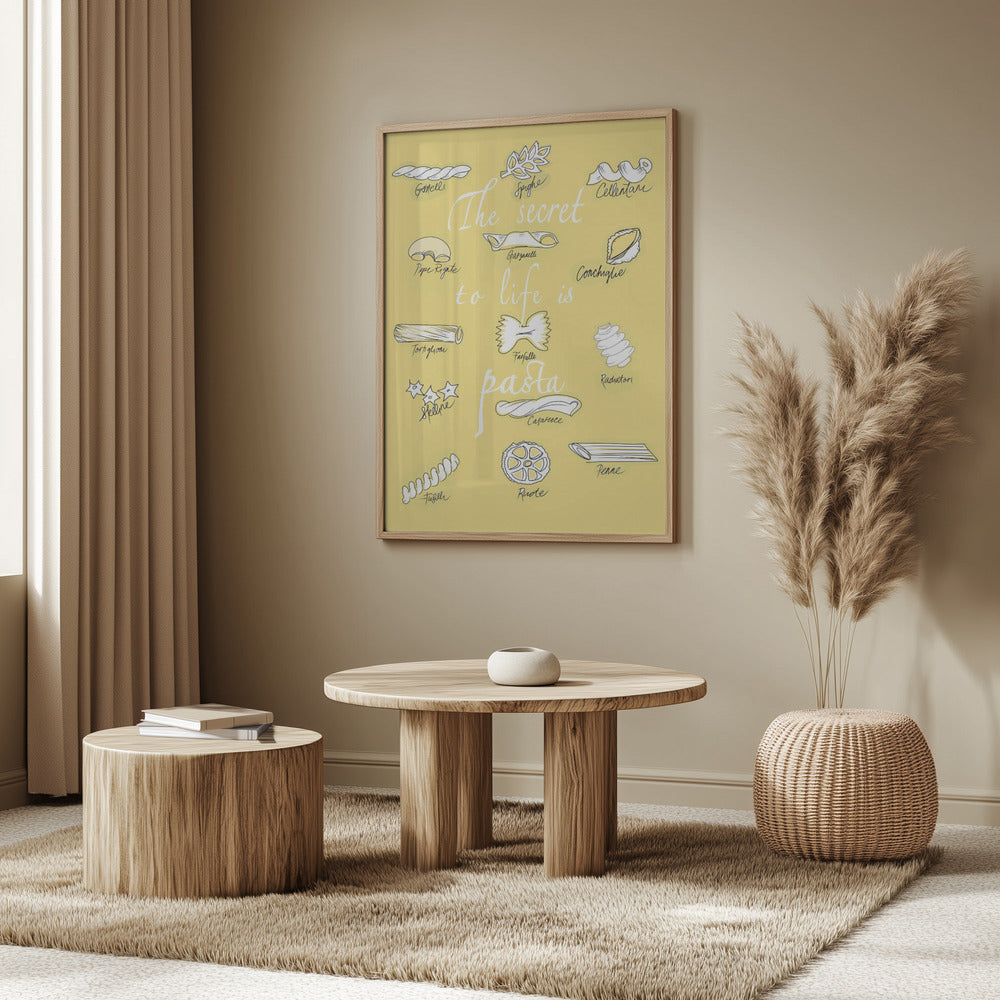 The Secret To Life Is Pasta | Poster