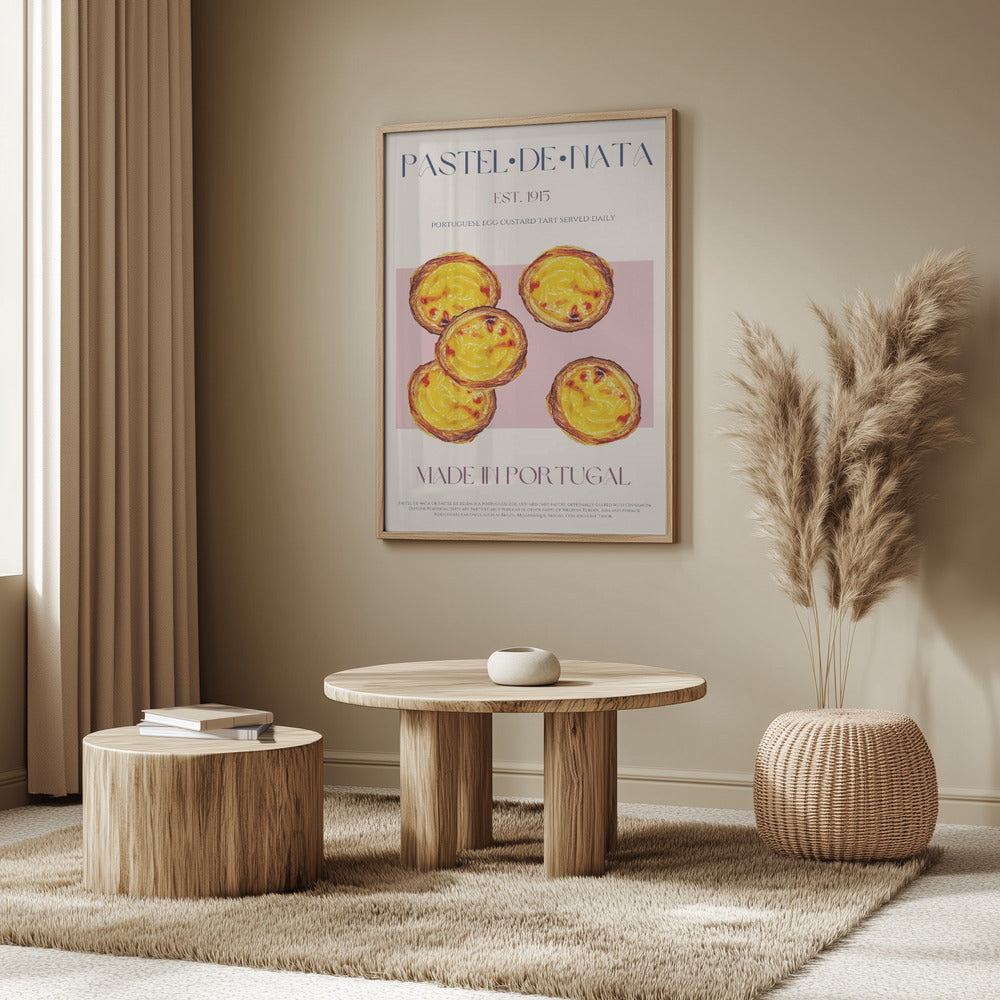 Traditionell portugisisk äggkrämstårta | Poster