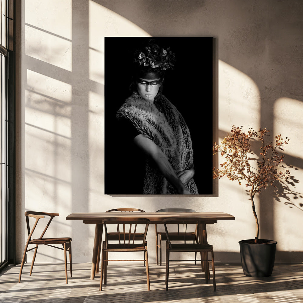 Portrait in Schwarzweiß | Leinwand-Bilder
