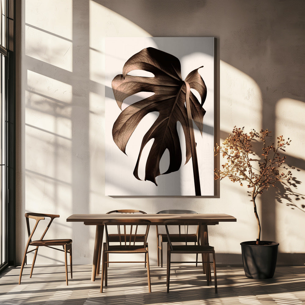 Monstera Gold | Leinwand-Bilder