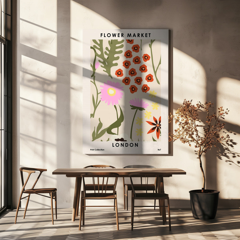 Marché aux fleurs de Londres | Tableaux sur Toile