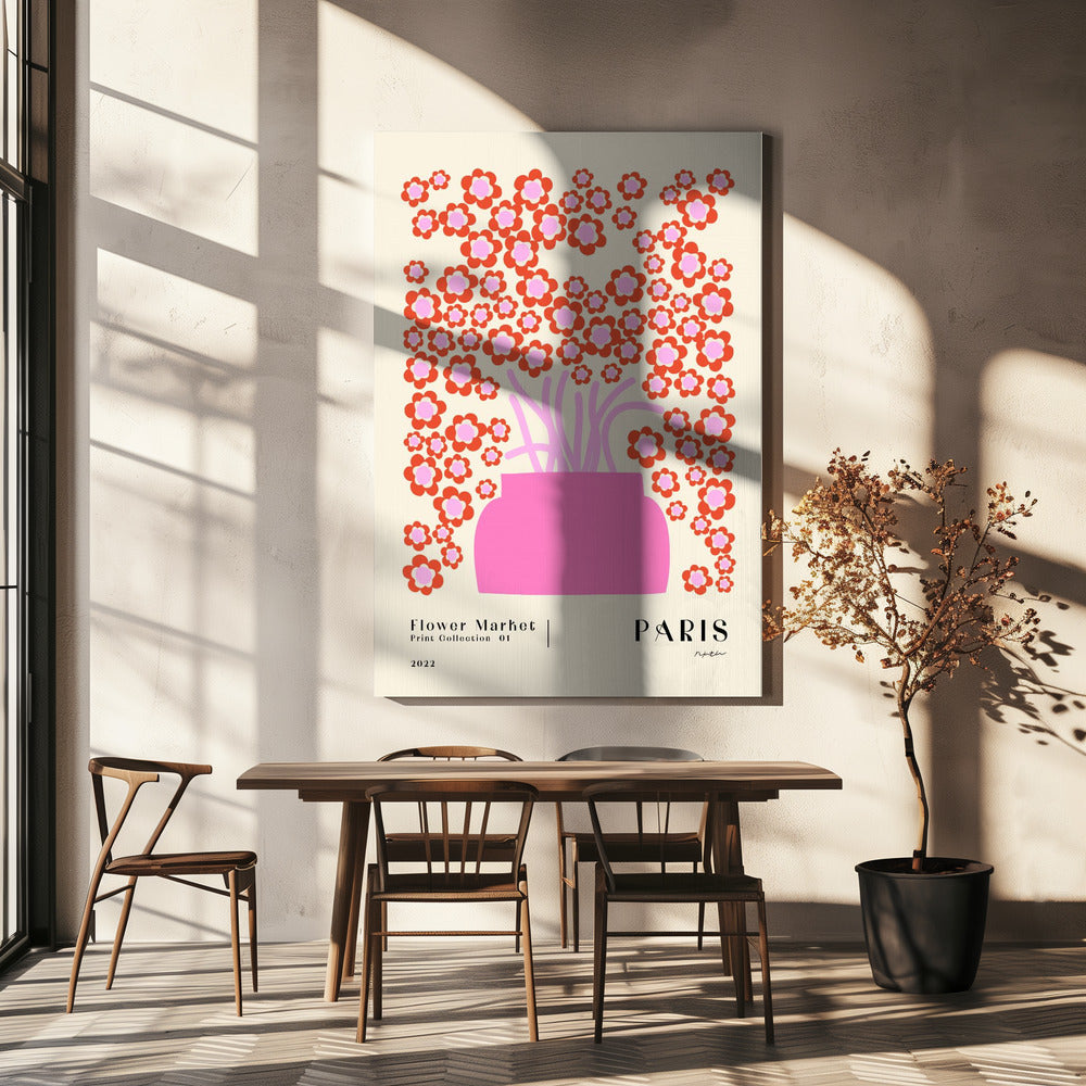 Marché aux fleurs. Paris | Tableaux sur Toile