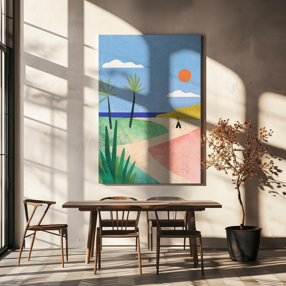 Fille de plage | Tableaux sur Toile