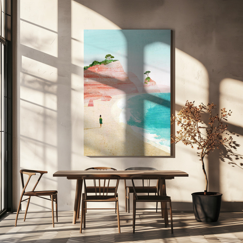 Fille de la plage IV | Tableaux sur Toile