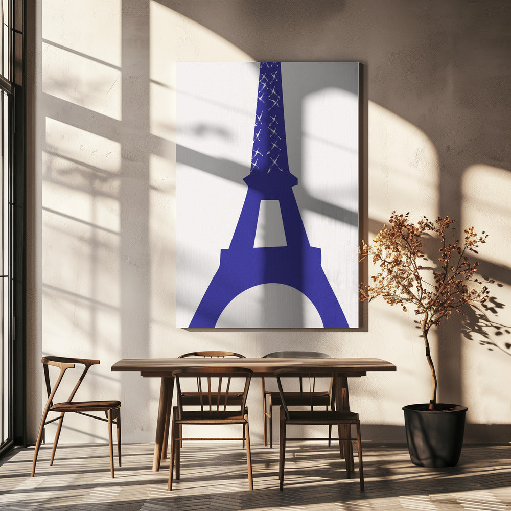 Eiffel Azul | Impresiones en Lienzo