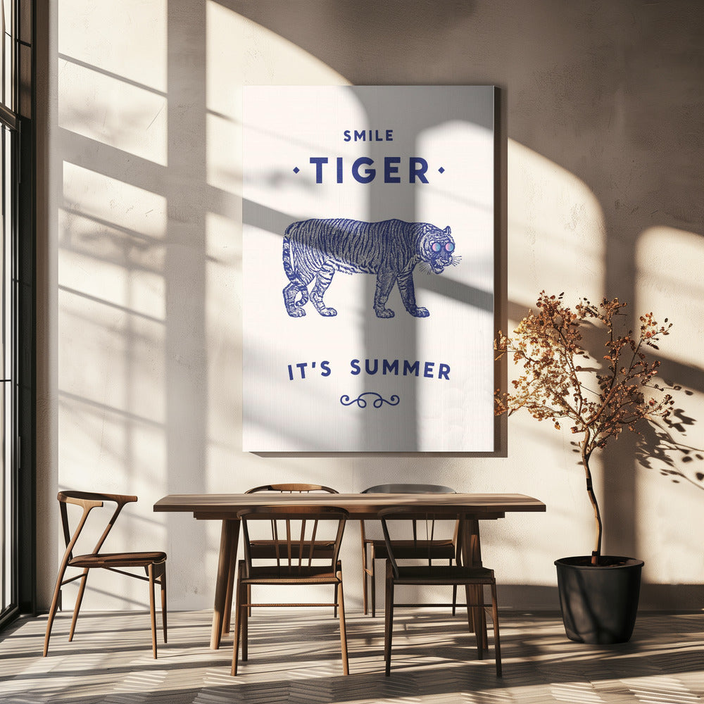 Smil Tiger | Lærredsbilleder