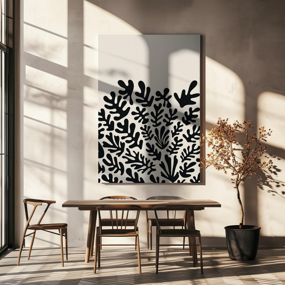 Kolekcja czarnych alg Henri Matisse'a #2 | Wydruki na łótnie