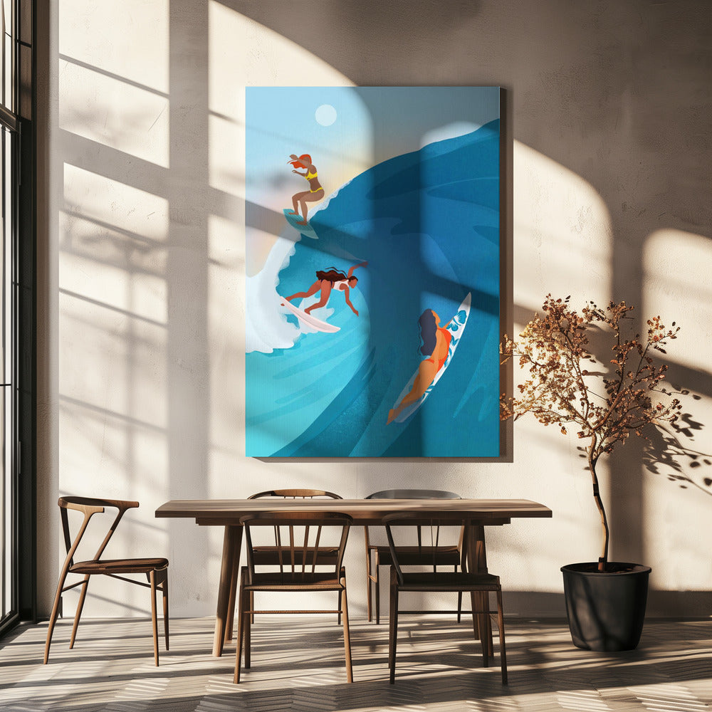 Surfere | Lærredsbilleder
