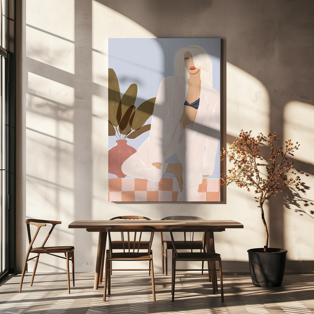 Too Lazy To Yoga | Canvas